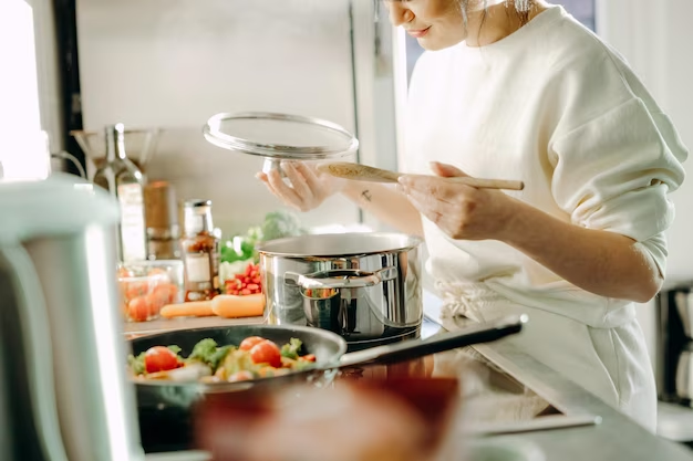 Woman Preparing Food in the Kitchen